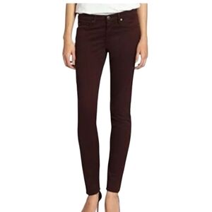 AG Adriano Goldschmied Stilt Cigarette Leg Mid Rise Brown Jeans/Pants - Sz 27